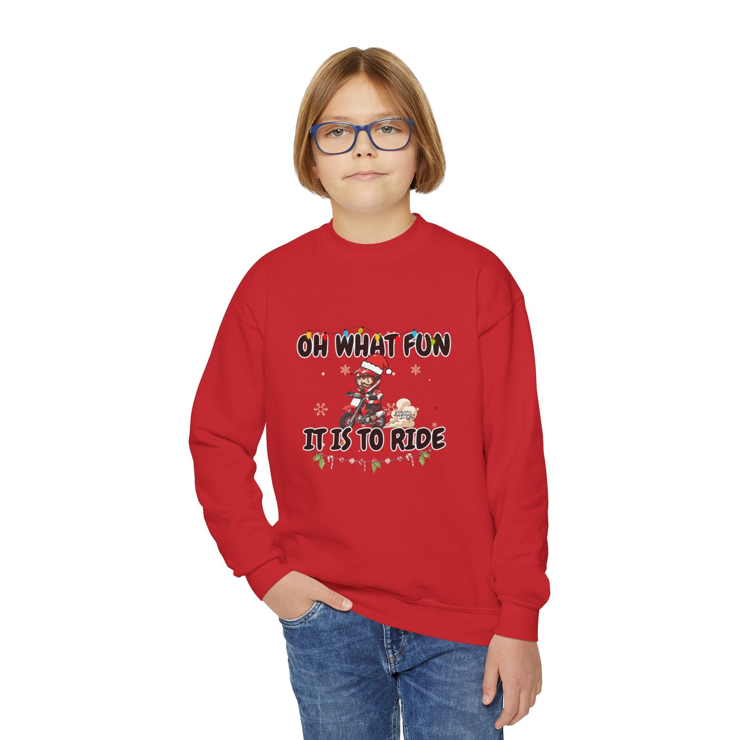 YOUTH Oh What Fun It Is Moto Sweater