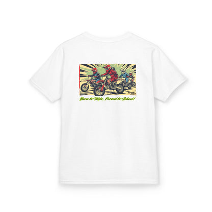 Born to Ride, Forced to School Braap Boyz youth Tee