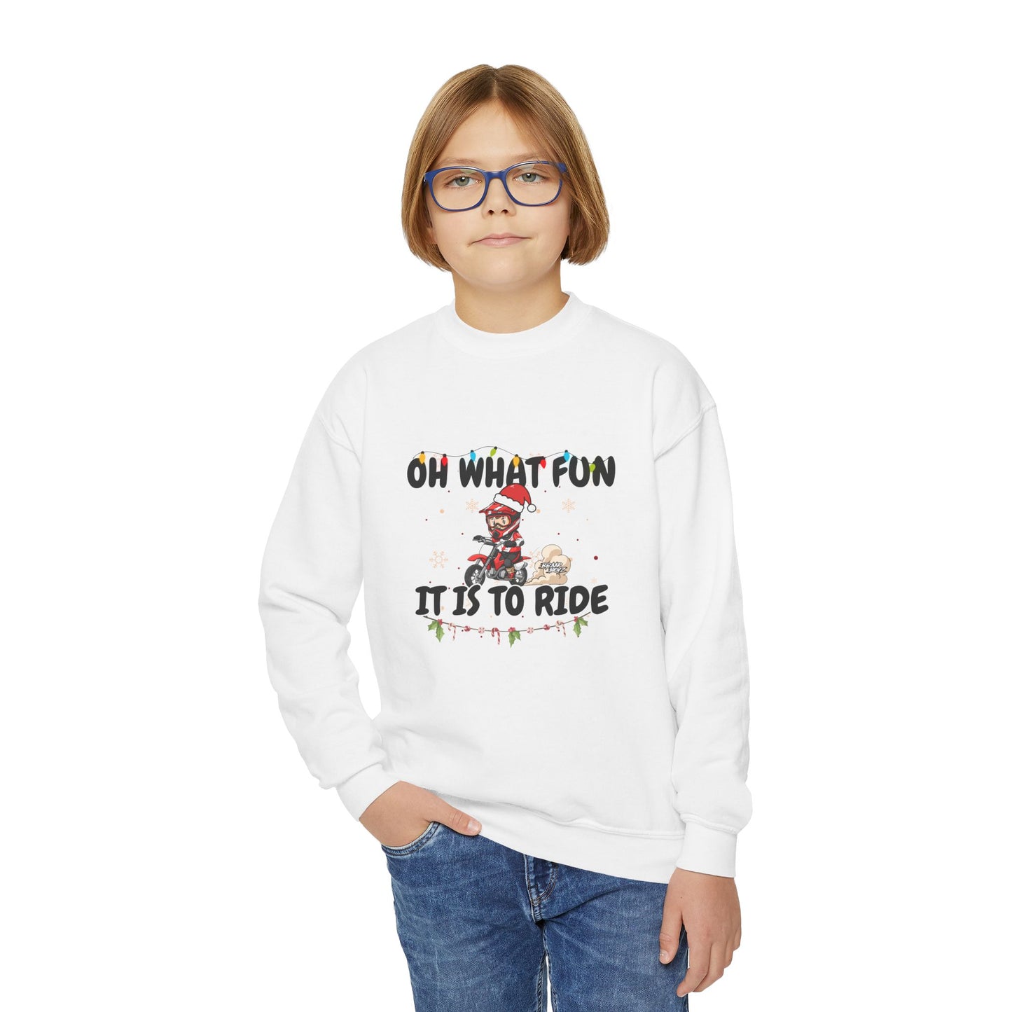 YOUTH Oh What Fun It Is Moto Sweater