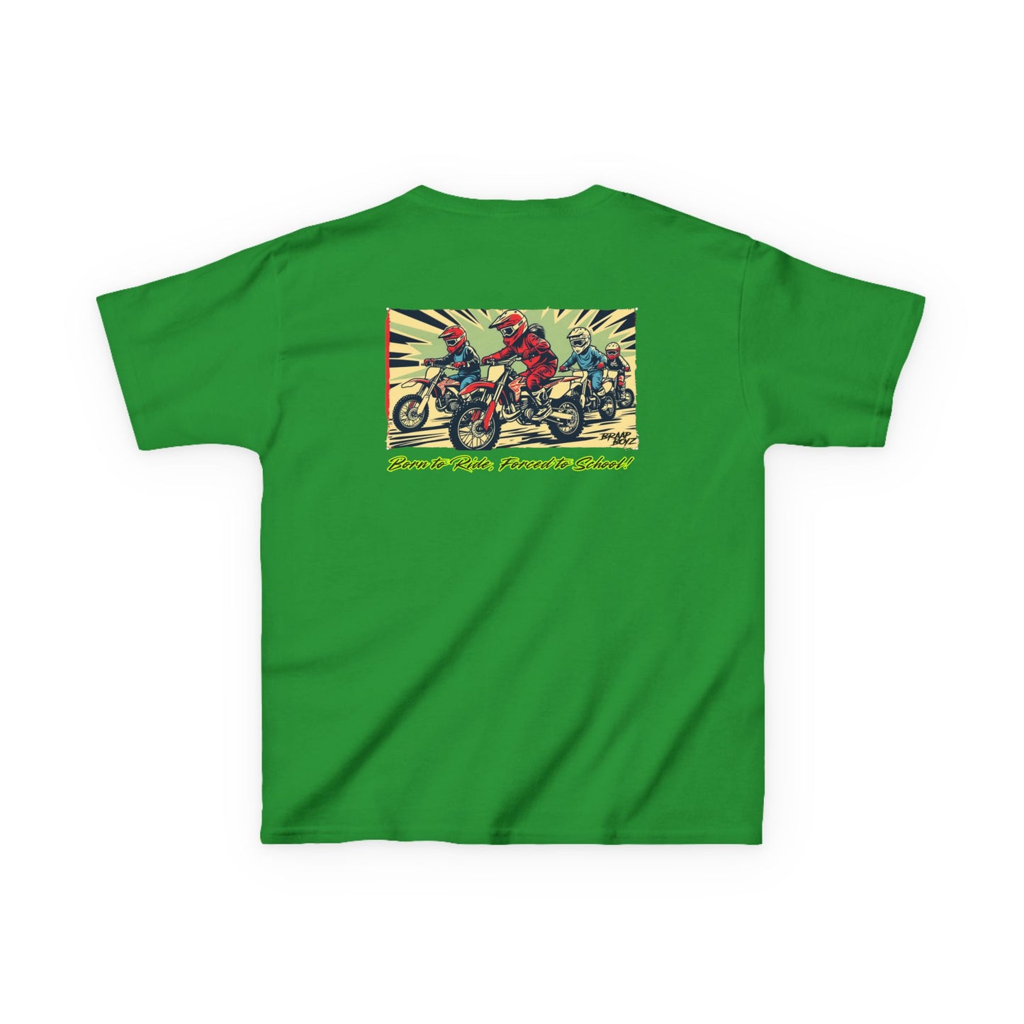 Born to Ride, Forced to School Braap Boyz youth Tee