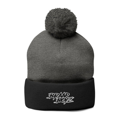 Brap Boyz Pom-Pom Knit Beanie