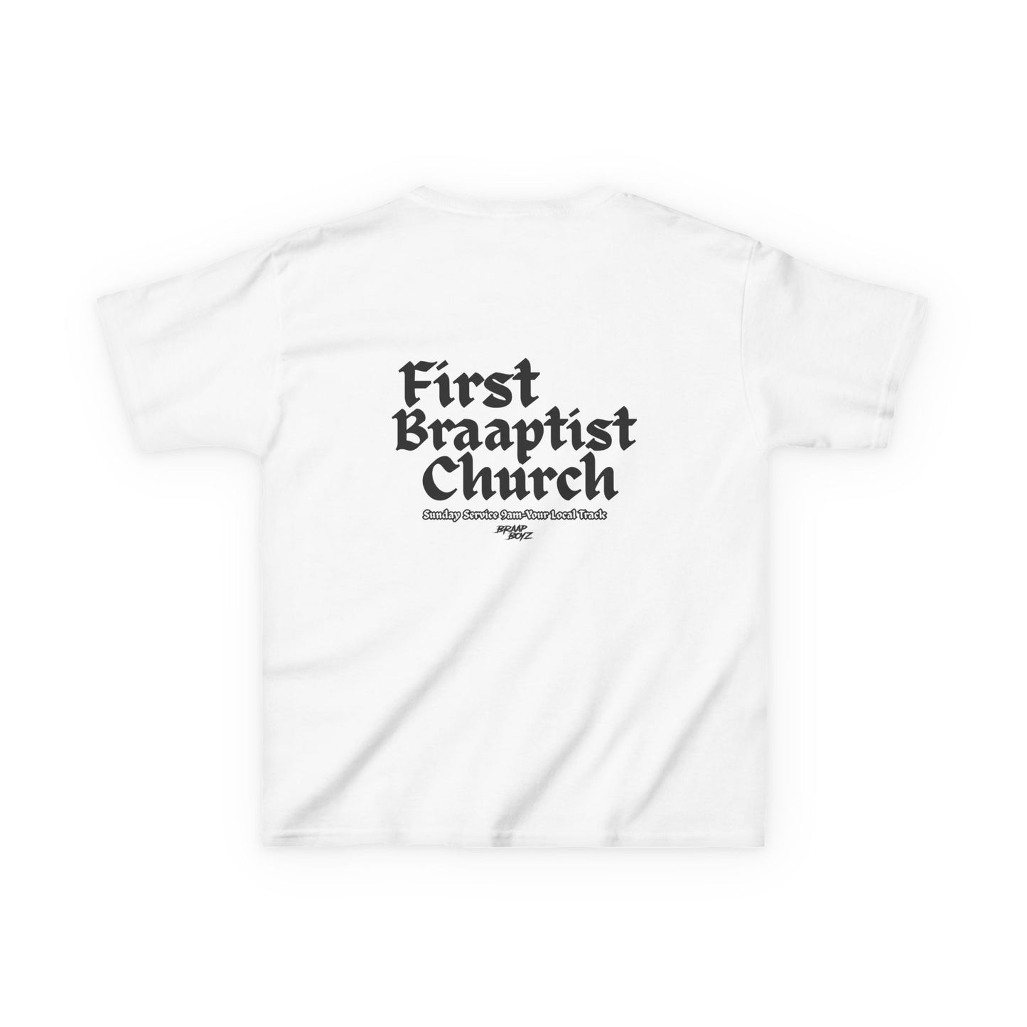 YOUTH Braap Boyz First Braaptist Church Tee