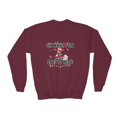 YOUTH Oh What Fun It Is Moto Sweater