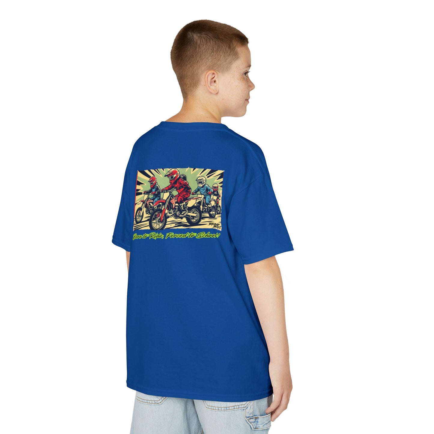 Born to Ride, Forced to School Braap Boyz youth Tee
