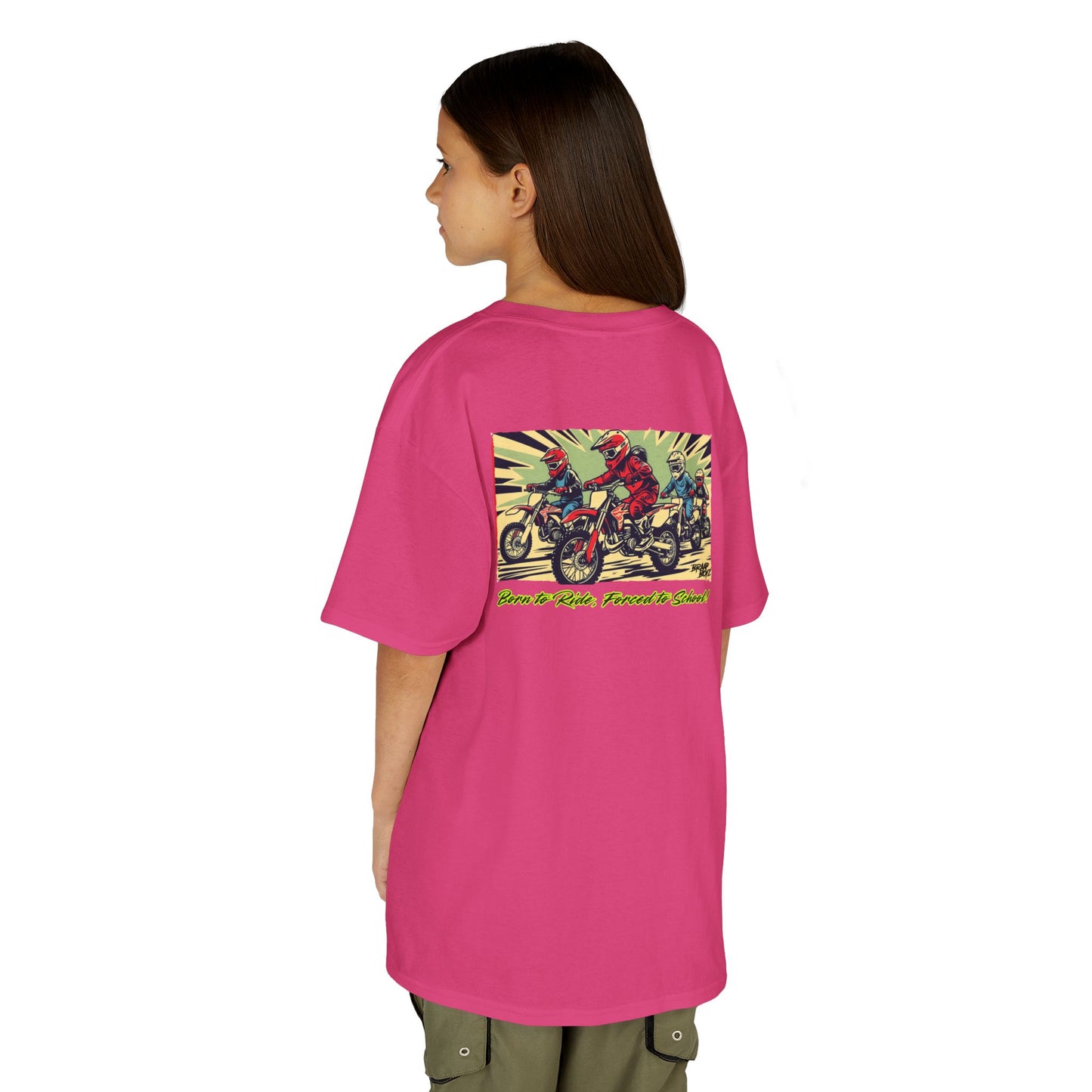 Born to Ride, Forced to School Braap Boyz youth Tee