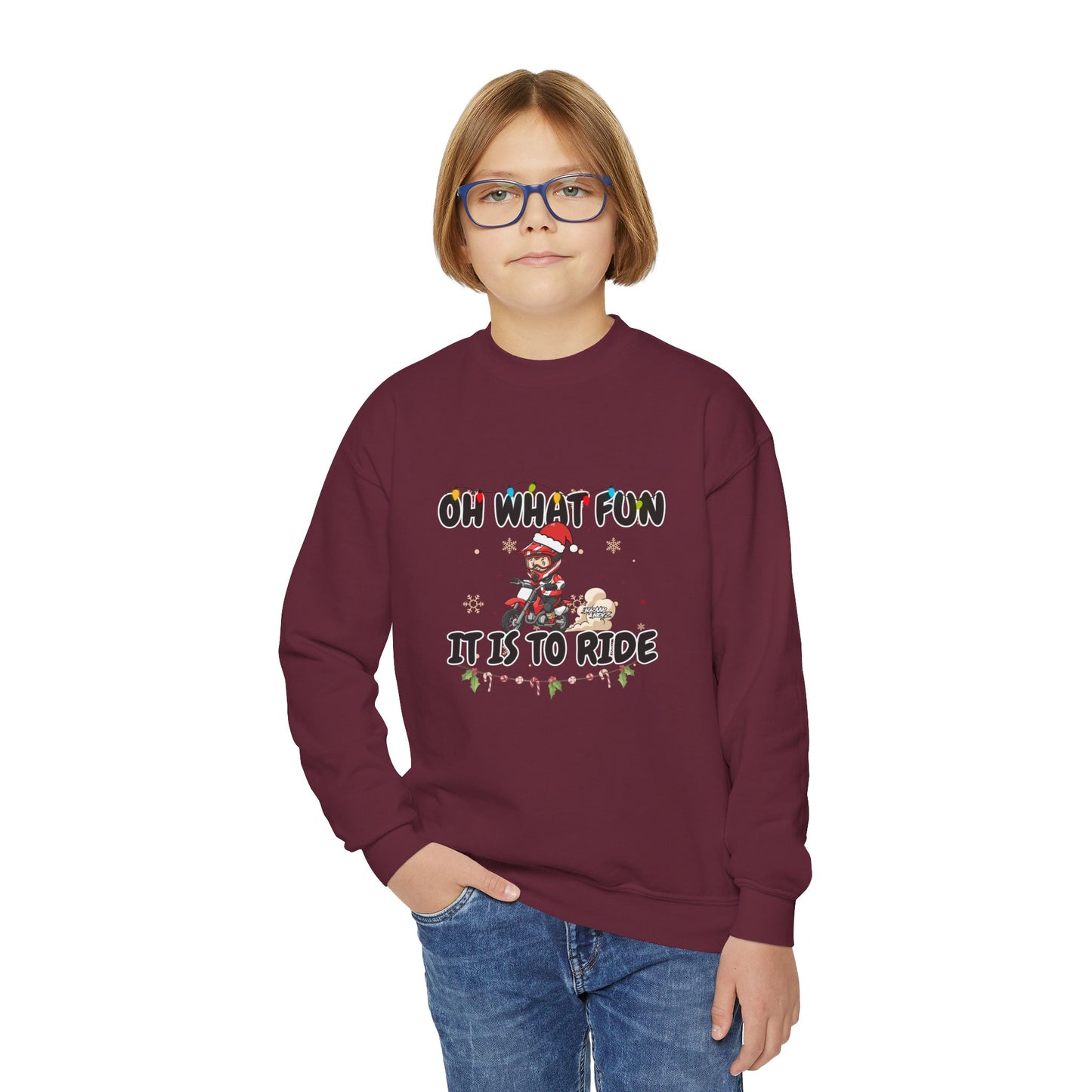 YOUTH Oh What Fun It Is Moto Sweater