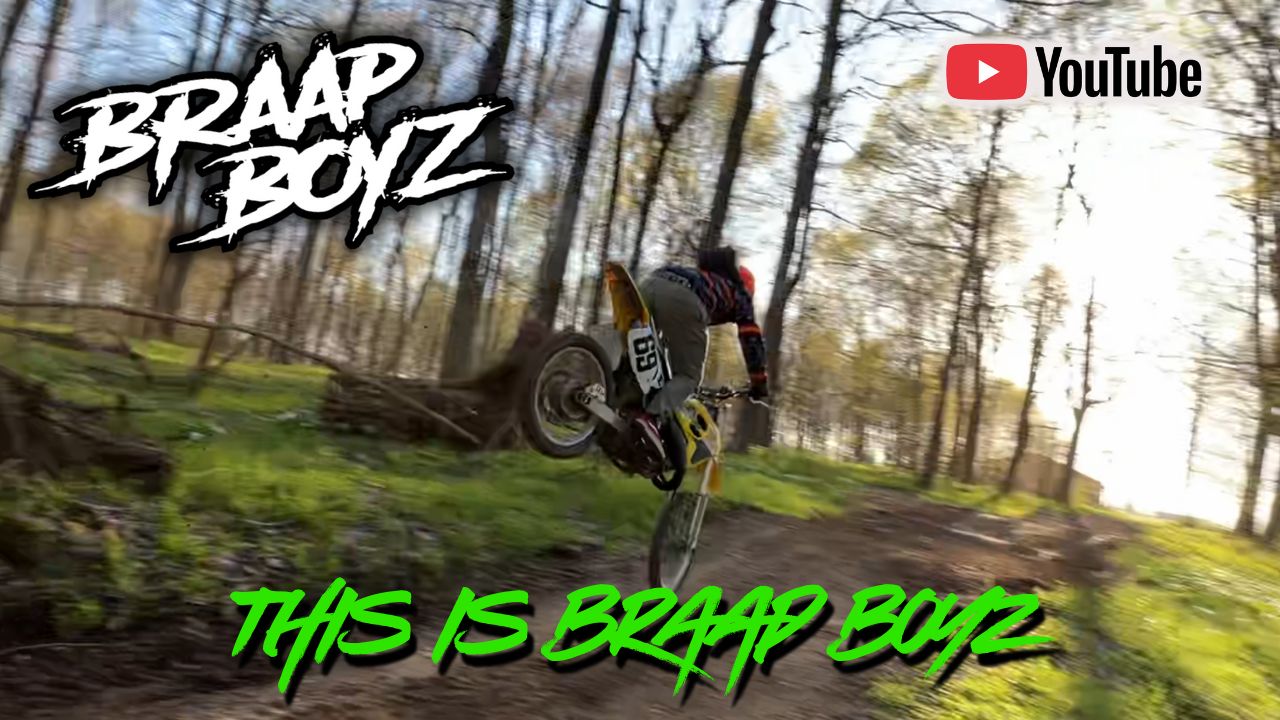 Load video: Welcome to Braap Boyz.This channel is all about dirt bikes, real riding, and good times with good people. From trail rides and POV helmet cam footage to wrenching in the garage and hanging out with friends, Braap Boyz is built around the love of riding and the lifestyle that comes with it.In this video, I break down what Braap Boyz is, what kind of content you can expect, and my plans moving forward — including weekly uploads throughout 2026. If you’re into dirt bikes, raw POV riding, trail adventures, and just having fun on two wheels, you’re in the right place.Subscribe and ride along as we build this thing together 🤘